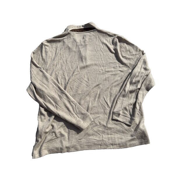 Johnnie-O Pullover Mens Sully 1/4 Zip Long Sleeve Brown Camel Wool NWOT $138 XXL - Picture 6 of 10